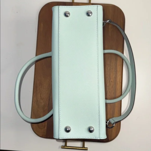 NWOT Authentic Michael Kors Hamilton East West Celadon Satchel - Picture 13 of 13